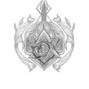 family initials  tattoo design idea