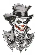 gangster joker tattoo design idea