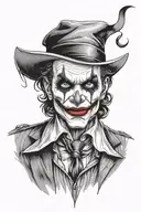 gangster joker tattoo design idea