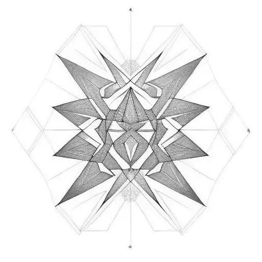 geometric spine tattoo tattoo design idea
