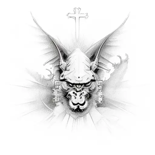 catholic tattoo design idea