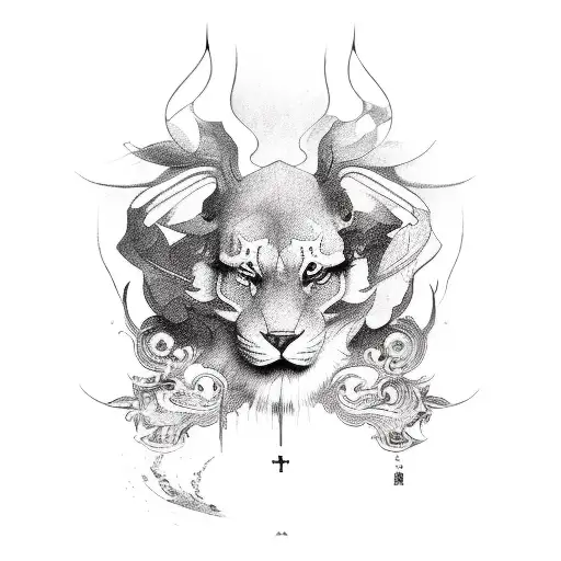 catholic vương miện mão gai tattoo design idea