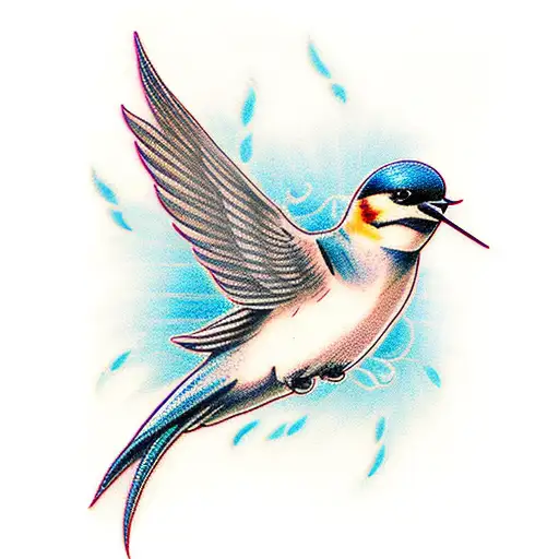 Swallow Bird tattoo design idea