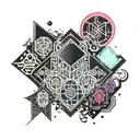 birthdays and anniversary dates incorporated tattoo design idea