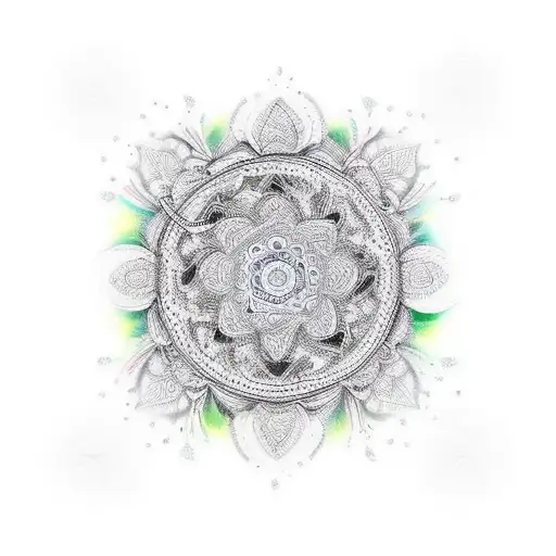 mandala bomemian filler  tattoo design idea