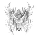 broad sword tattoo design idea