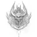 broad sword tattoo design idea