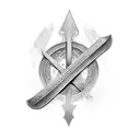 Viking sword tattoo design idea