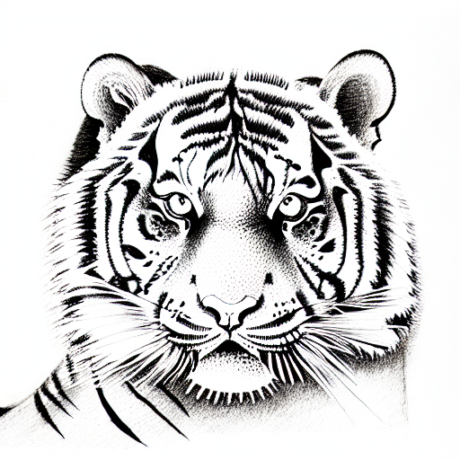Tiger tattoo design idea
