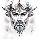 zeus tattoo design idea