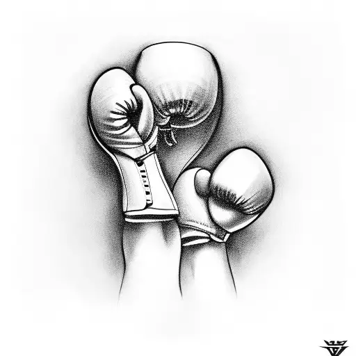 boxing motivation tattoo design idea
