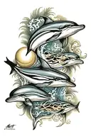 Miami Dade, Beach, Heat, Marlins, Dolphins, Hurricanes   tattoo design idea