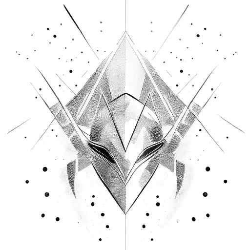 Formula 1 car abstract tattoo design idea