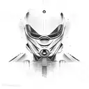 Formula 1 car abstract tattoo design idea