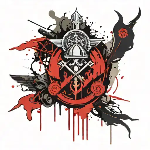 orthodox military insignia tattoo design idea