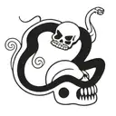 skull, scorpion and snake tattoo design idea