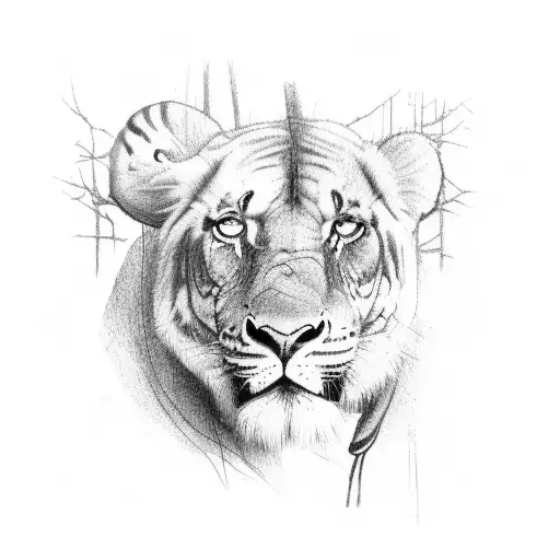 africa big five tattoo design idea