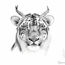 africa big five tattoo design idea