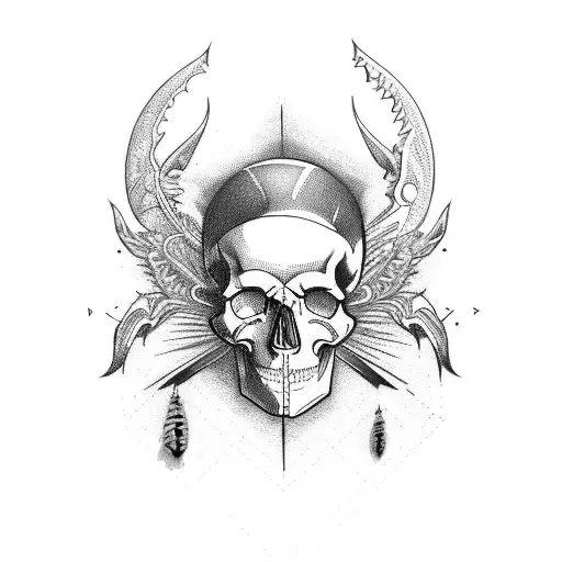 books skull crystal alchemy raven tattoo design idea