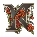 the letter t and j  tattoo design idea