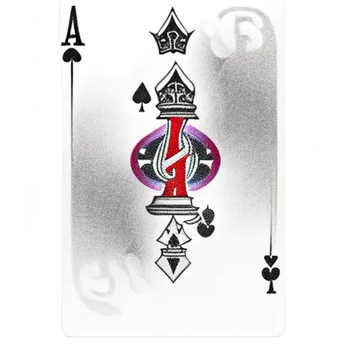 Ace of Spades card with text born to lose live to win tattoo design idea