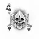 Ace of Spades, born to lose live to win tattoo design idea