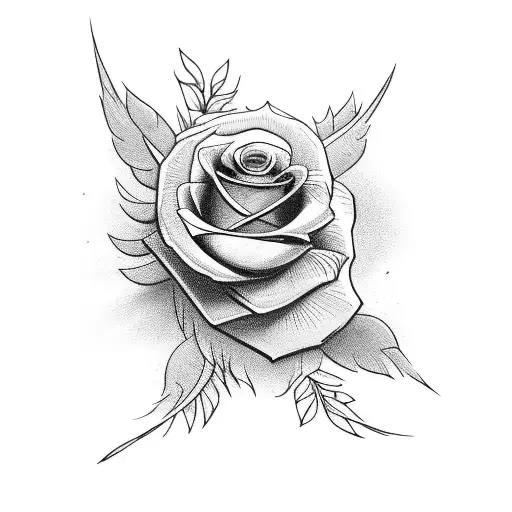 doves with roses and the sun tattoo design idea