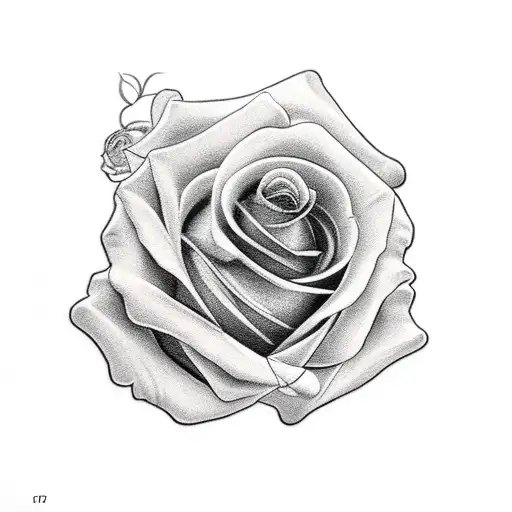 2 roses with clock in the middle on shoulder down to elbow tattoo design idea