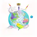 flat earthing tattoo design idea