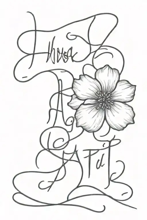 amor fati written tattoo design idea