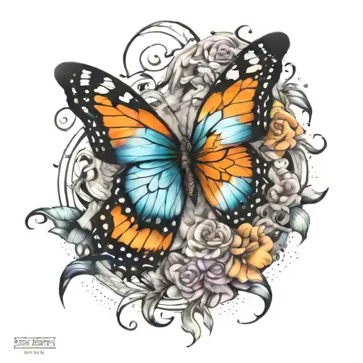 the butterfly effect tattoo design idea