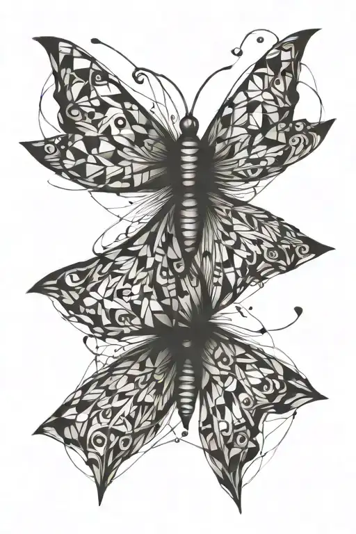 the butterfly effect tattoo design idea