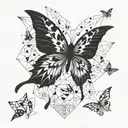 the butterfly effect tattoo design idea