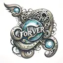 live forever tattoo design idea