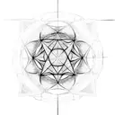 Metatron's Cube, Merkaba tattoo design idea
