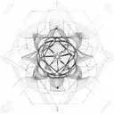 Metatron's Cube, Merkaba tattoo design idea