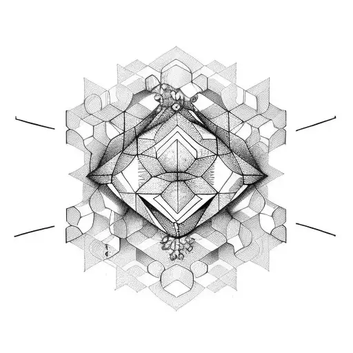 honeycombs tattoo design idea