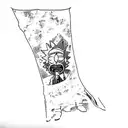 rick and morty tattoo design idea
