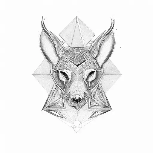 A geometric design incorporating the initials of Kim, Nick, and Robin tattoo design idea