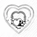 A heart-shaped lock with each child's name engraved on it, symbolizing the love and protection you have for them tattoo design idea