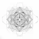 tesseract tesselation  tattoo design idea