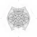 tesseract tesselation  tattoo design idea