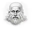 philosopher Diogenes. below the caption "I'm looking for a man" in ancient Greek tattoo design idea
