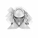 hacker matrix  tattoo design idea