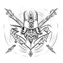 wizard spell tattoo design idea