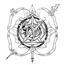 wizard spell tattoo design idea