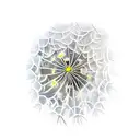 dandelion flower tattoo design idea