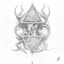 triskele showing the four elements tattoo design idea