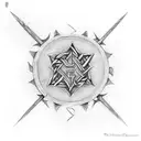 triskele showing the four elements tattoo design idea