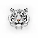 tiger, roses, lightning, nyc skyline tattoo design idea